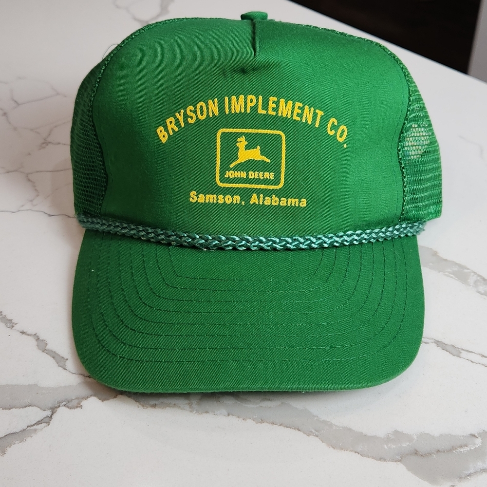 VINTAGE RARE JOHN DEERE TRUCKER SNAPBACK HAT